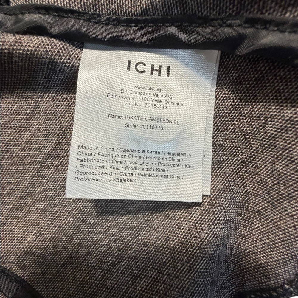 ICHI Women's Classic Brown and Tan Houndstooth Blazer XXL - Picture 14 of 16